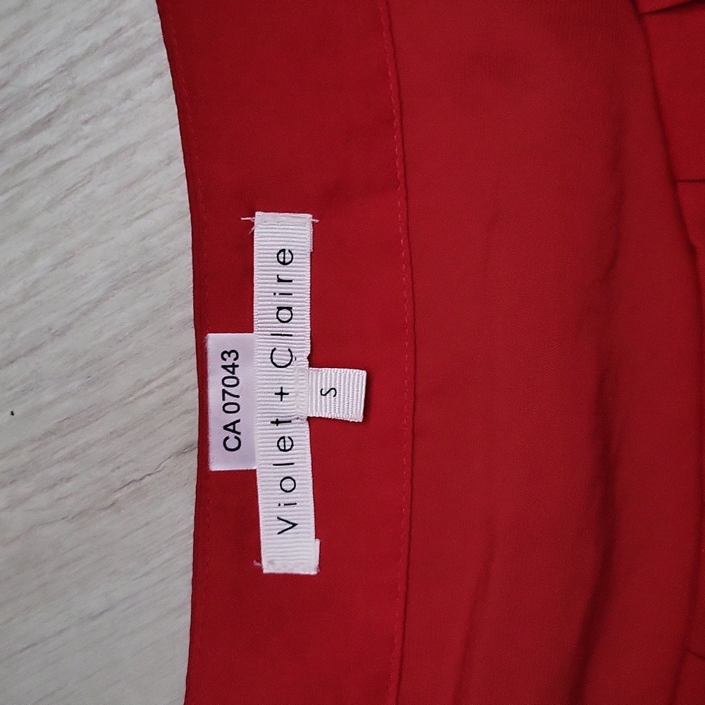 Red size small top violet and claire - Picture 3 of 4